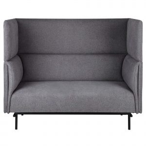 Højrygget sofa, antracit 